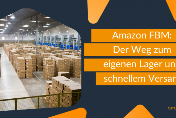 Amazon FBM Lager mit Versandkartons